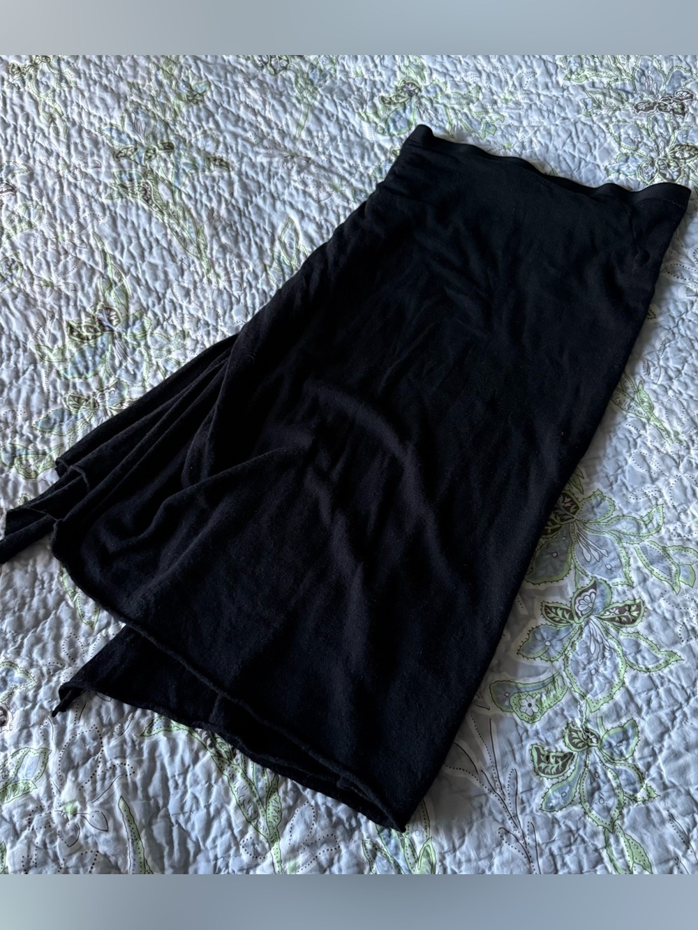 Rick Owens Lilies Black Midi Skirt